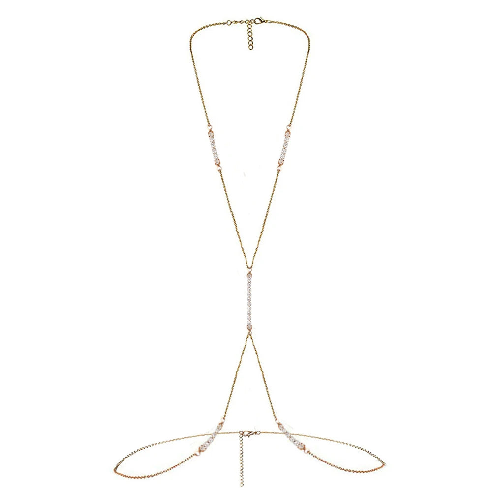 Belly Chain With Rhinestone