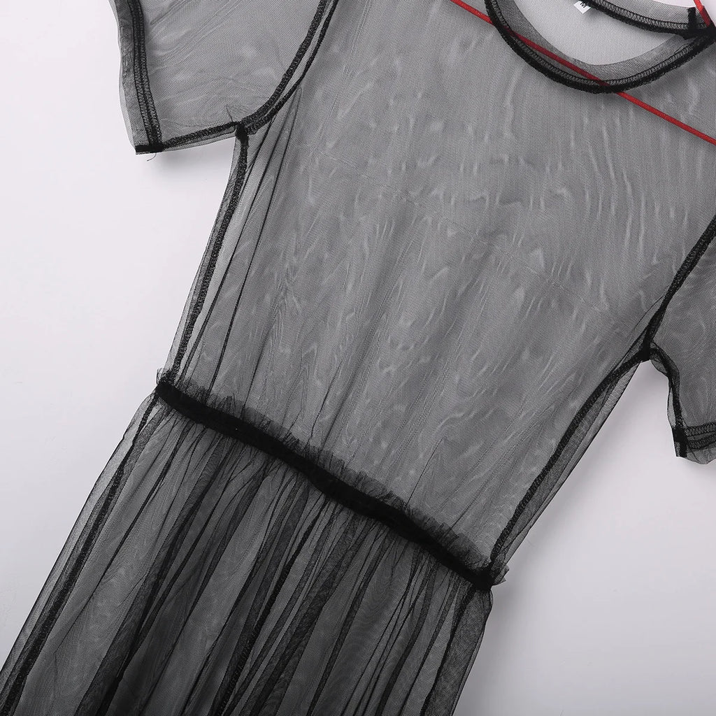 Hirigin Black Gauze Dress