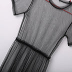 Hirigin Black Gauze Dress