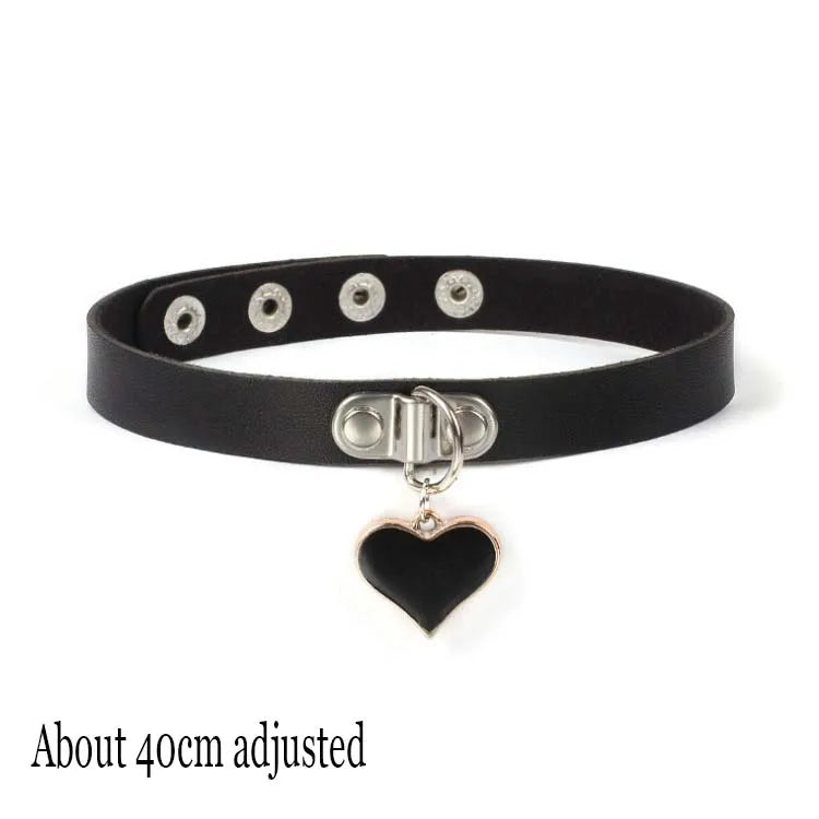 Choker Necklace In Leather