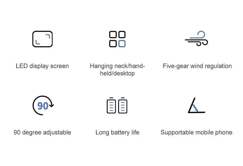 Portable Hands Free Electric Fan