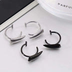 Fake Lip Ring In Brushed Stainless Steel Gothicore
