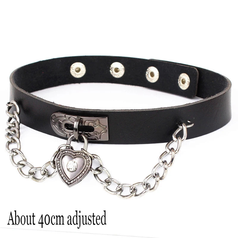 Choker Necklace In Leather