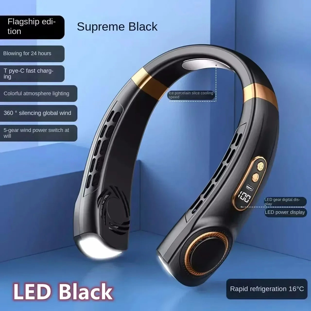 Raving Hands-Free Neck Fan Bladeless