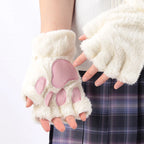 Fingerless Cat Paw Gloves