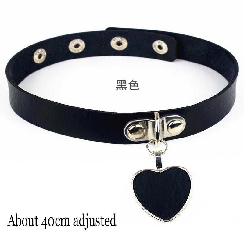 Choker Necklace In Leather