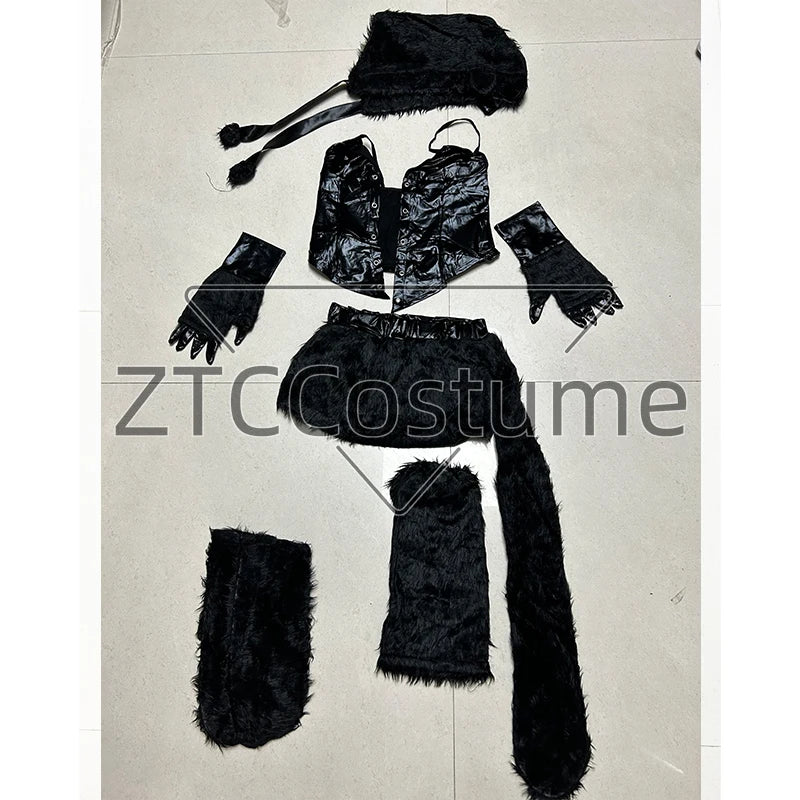 Obsidian Plush Sable Kitty Set