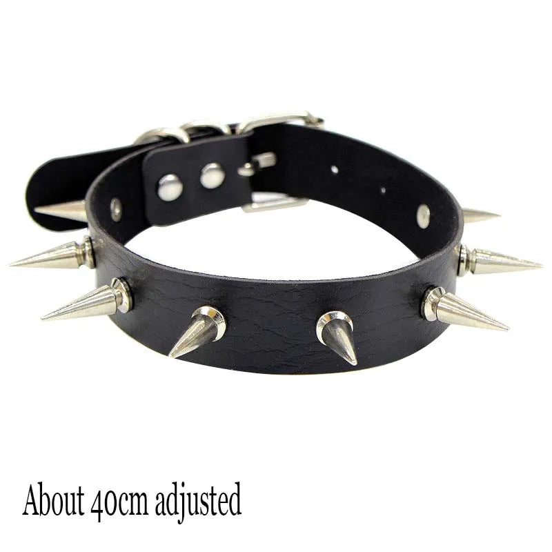 Choker Necklace In Leather
