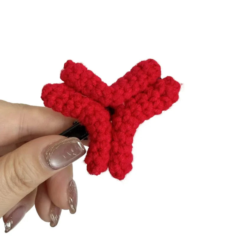 Angry Crochet Hair Clip