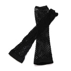 Signature Fishnet Fingerless Elbow Gloves