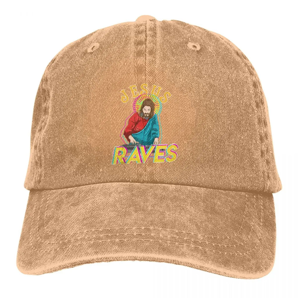 Jesus Raves Baseball Dad Cap