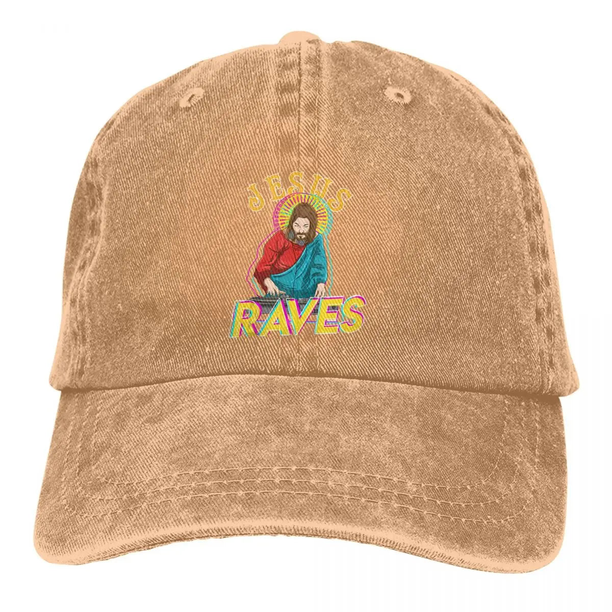 Jesus Raves Baseball Dad Cap
