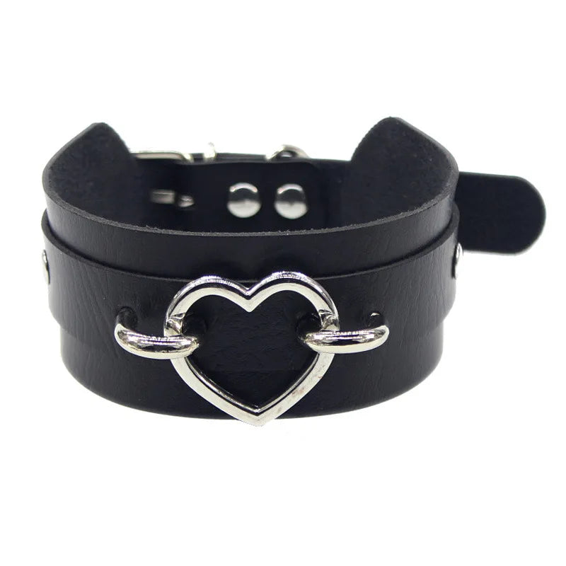 Choker Necklace In Leather