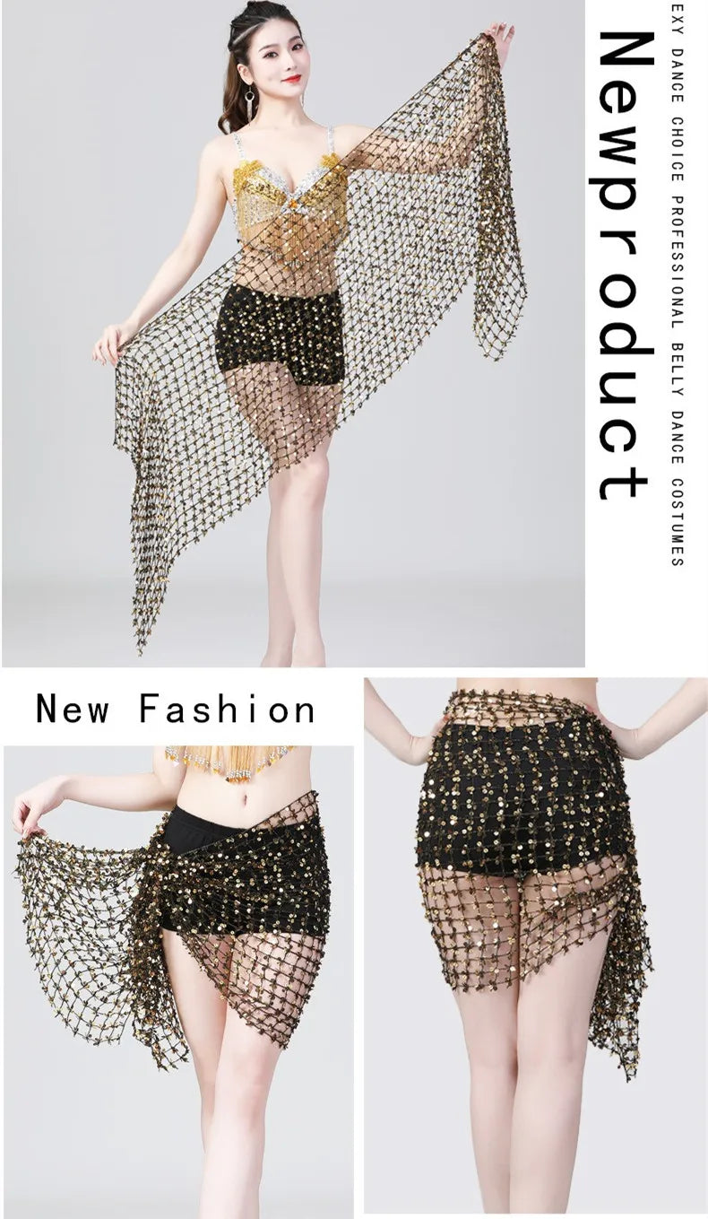 Sequin Belly Dance Skirt