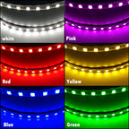 Cyberpunk LED Sunglasses With Sculpted Luminous Frame