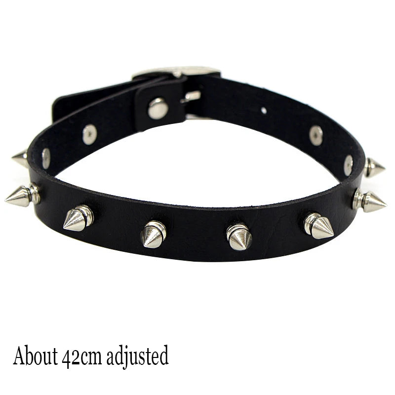 Choker Necklace In Leather