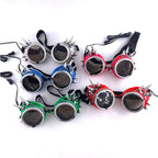Cyberpunk LED Sunglasses With Sculpted Luminous Frame