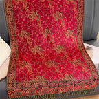 Pashmina Shawl Scarf With Bold Artisan Print