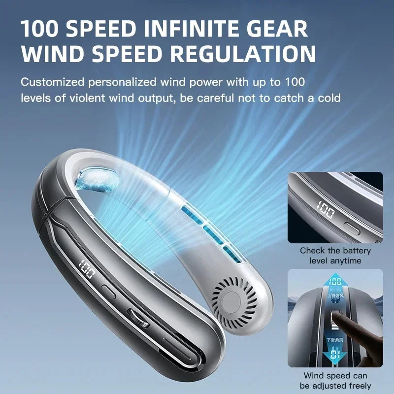 Raving Hands-Free Neck Fan Bladeless