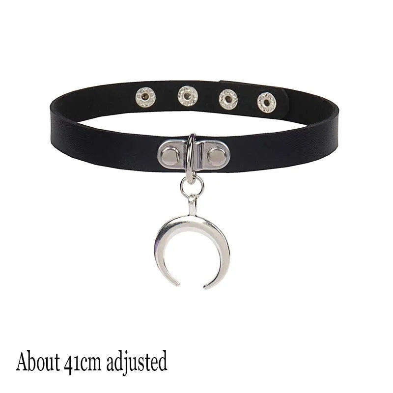 Choker Necklace In Leather