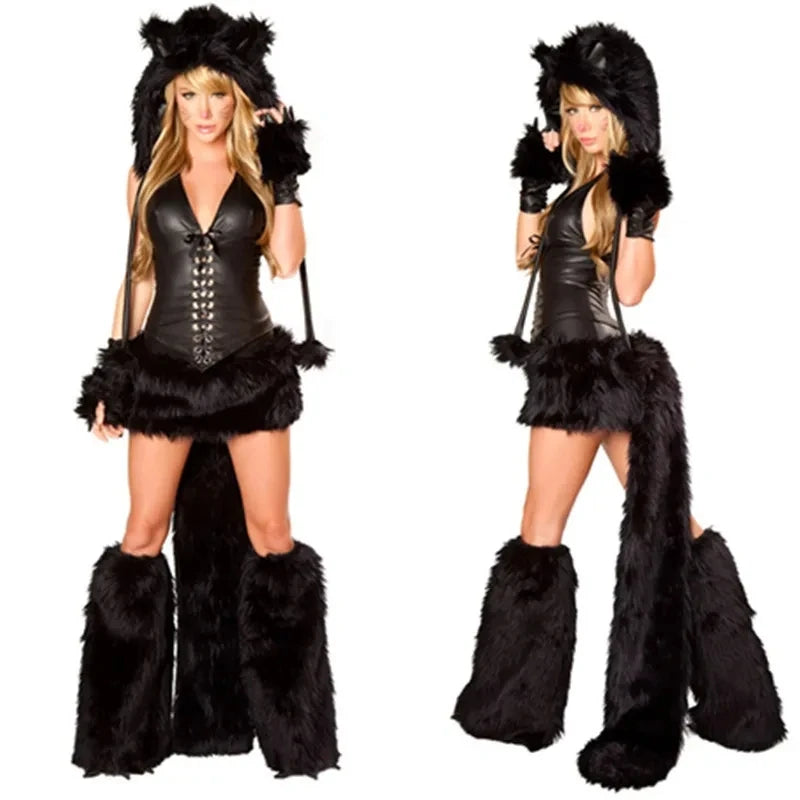 Obsidian Plush Sable Kitty Set