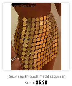 Rhinestone See-Through Top