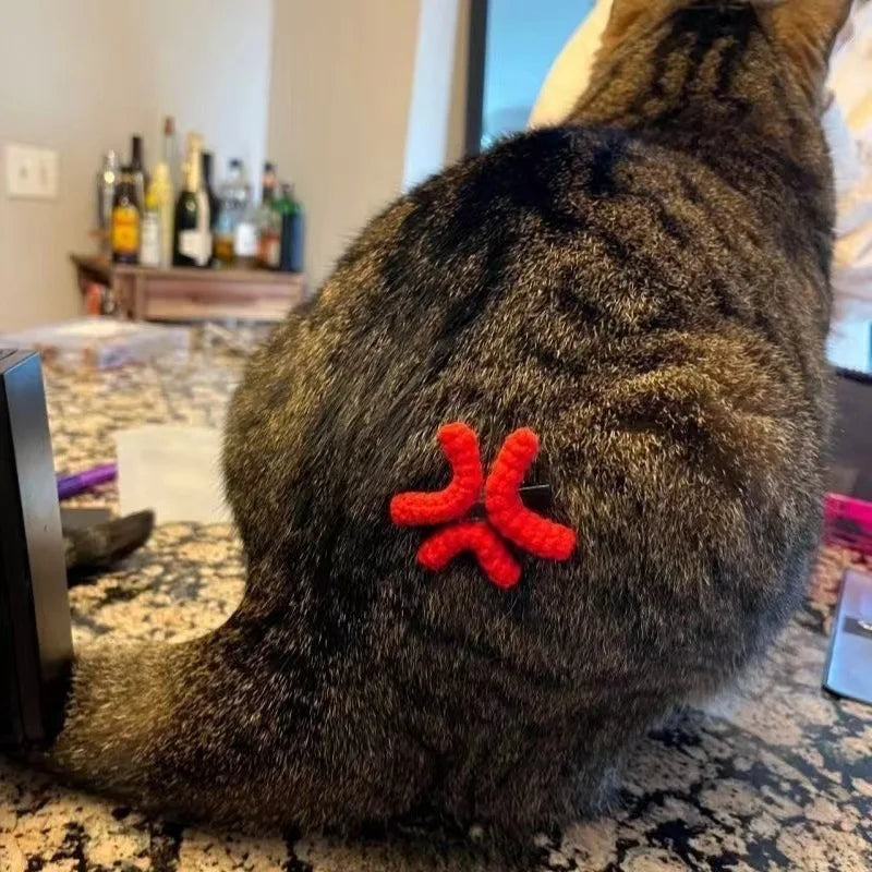 Angry Crochet Hair Clip