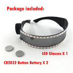 Cyberpunk LED Sunglasses With Sculpted Luminous Frame