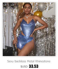 Rhinestone See-Through Top