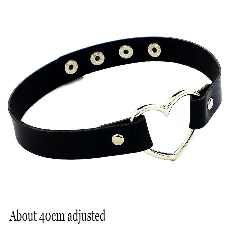 Choker Necklace In Leather