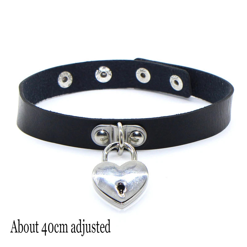 Choker Necklace In Leather