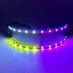 Cyberpunk LED Sunglasses With Sculpted Luminous Frame