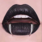 Fake Lip Ring In Brushed Stainless Steel Gothicore