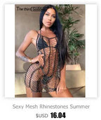 Rhinestone See-Through Top