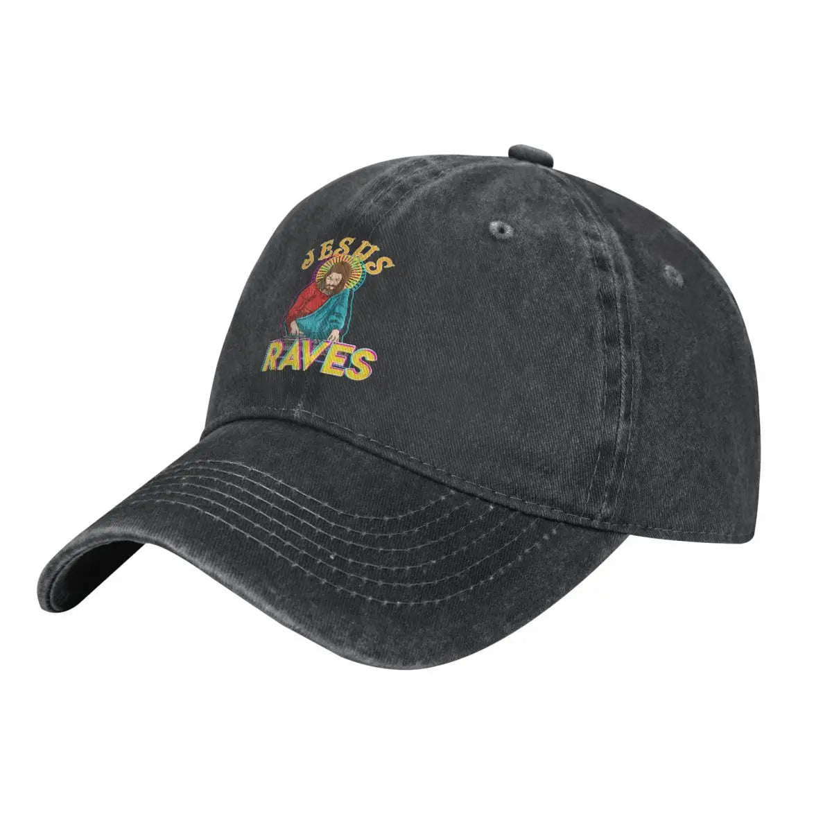 Jesus Raves Baseball Dad Cap