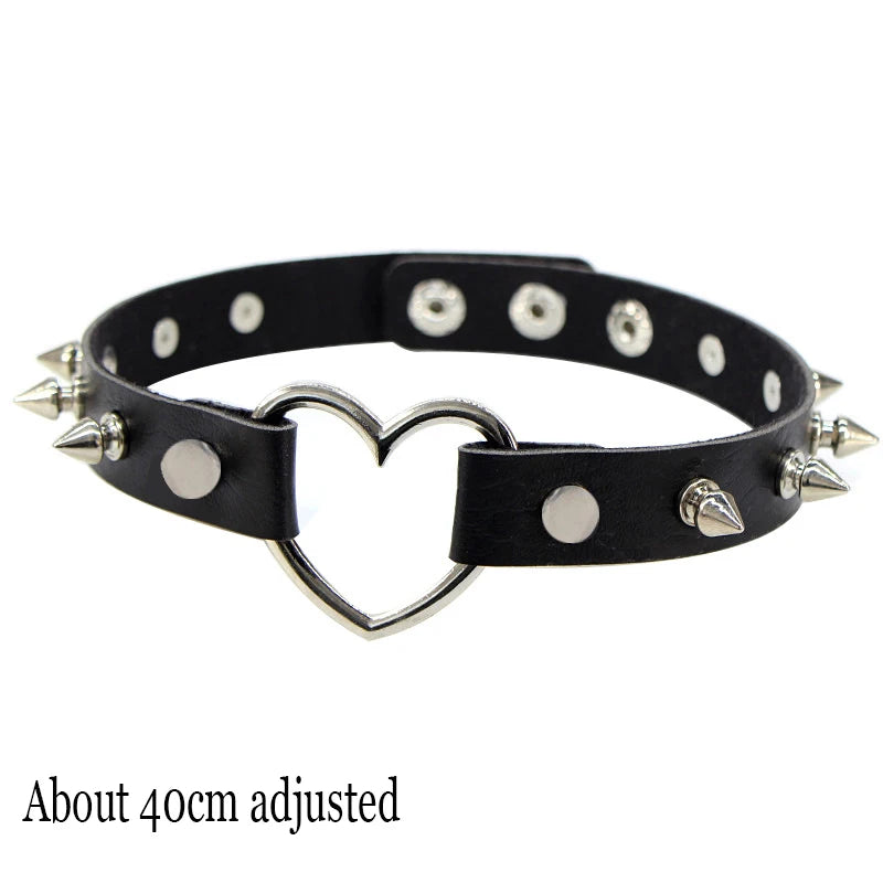 Choker Necklace In Leather