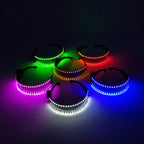 Cyberpunk LED Sunglasses With Sculpted Luminous Frame