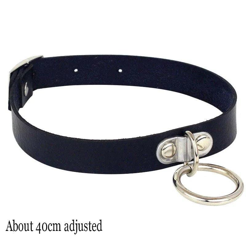 Choker Necklace In Leather