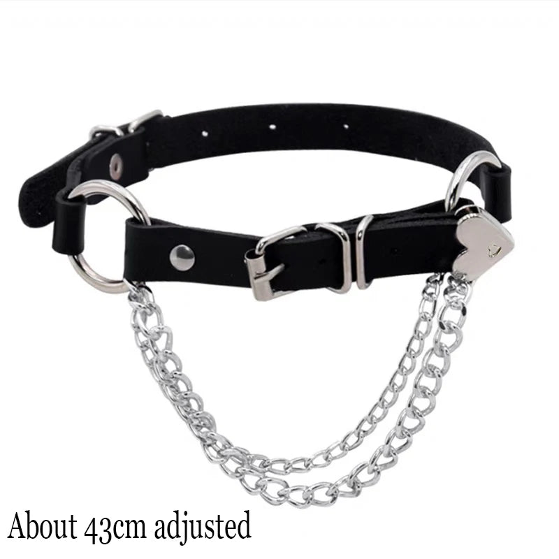 Choker Necklace In Leather