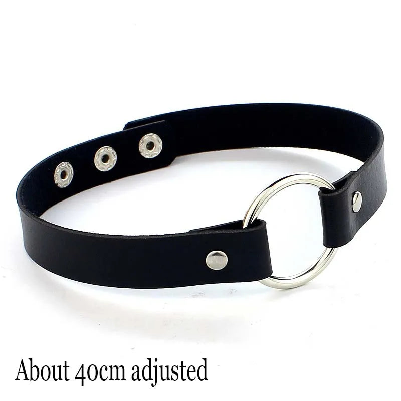Choker Necklace In Leather
