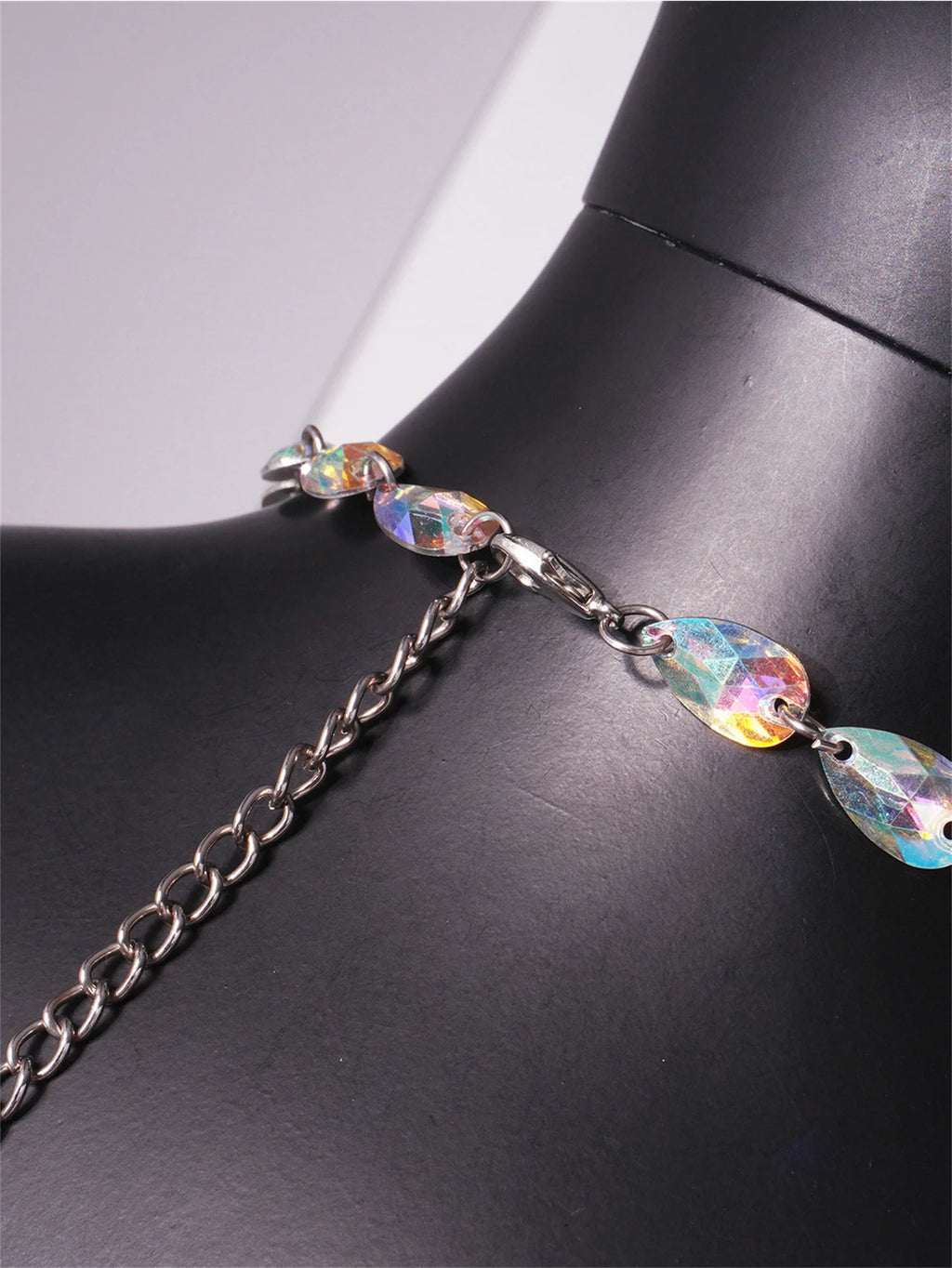 Rhinestone See-Through Top