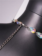 Rhinestone See-Through Top