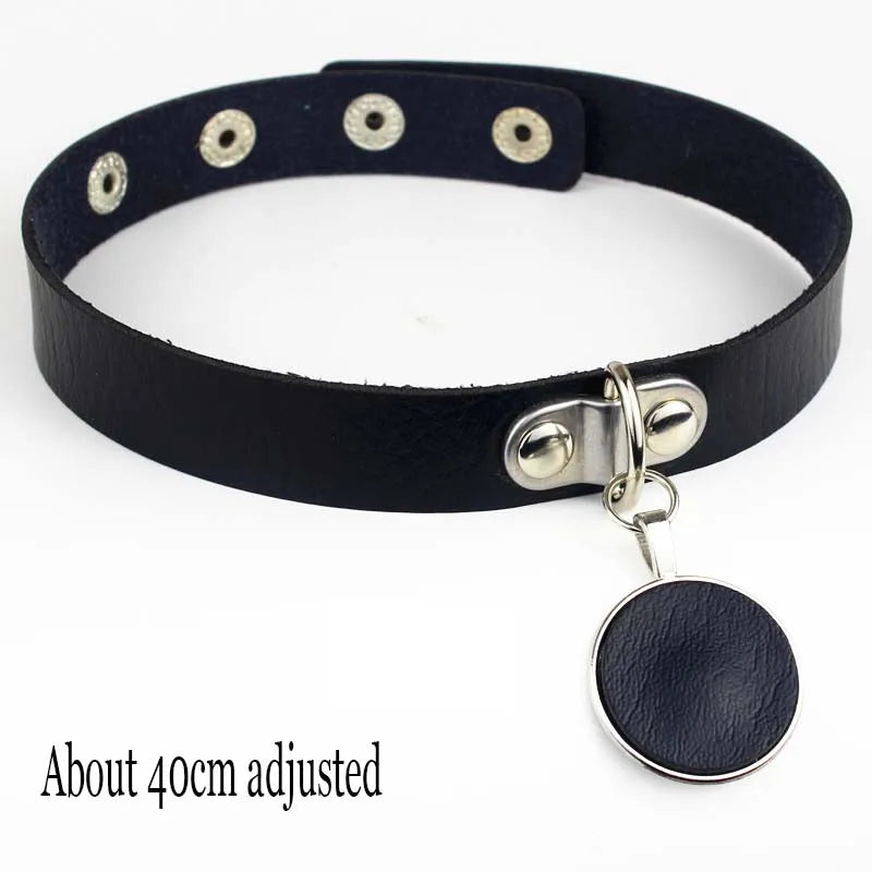 Choker Necklace In Leather