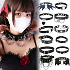 Choker Necklace In Leather