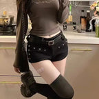 Midnight Denim Shorts