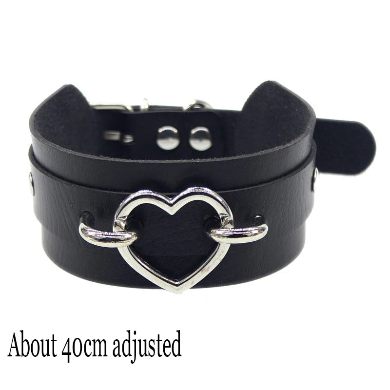 Choker Necklace In Leather