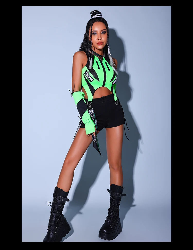 Fluorescent Racer Girl Set