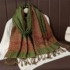Pashmina Shawl Scarf With Bold Artisan Print