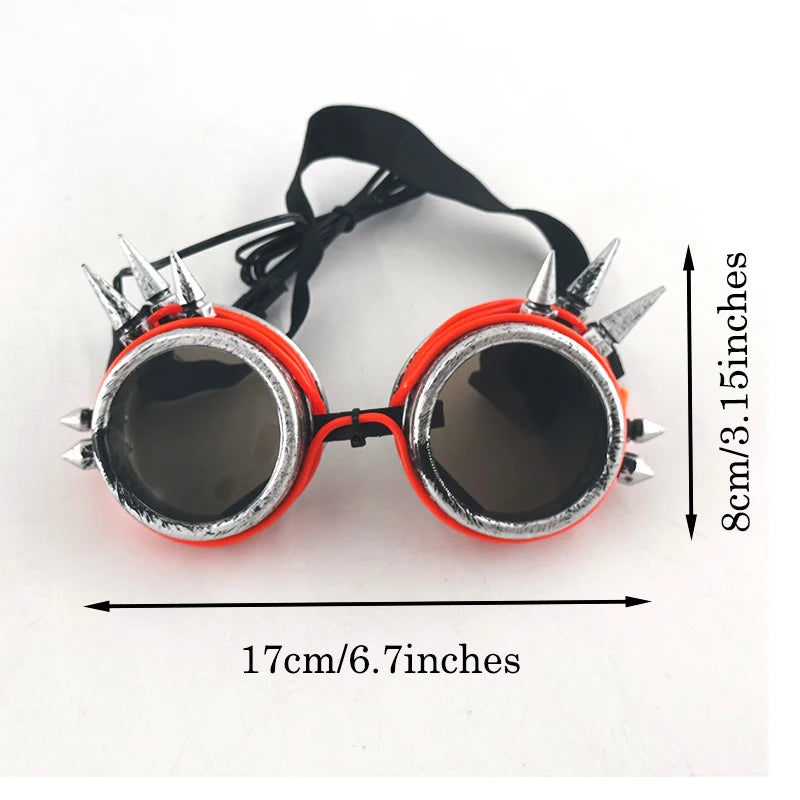 Cyberpunk LED Sunglasses With Sculpted Luminous Frame