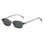 Vintage Rectangular Sunglasses With Polished Resin Frames